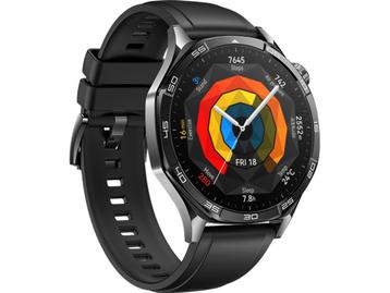 Huawei Watch GT 5, 46mm, RVS (Zwart) beschikbaar voor biedingen