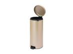 Brabantia NewIcon - Prullenbak - 30 liter - Metallic Gold, Verzenden, Zo goed als nieuw