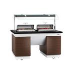 GGM Gastro | Buffet toonbank DUBLIN - 1600mm - met 2 Chafing, Verzenden, Nieuw in verpakking, Overige typen