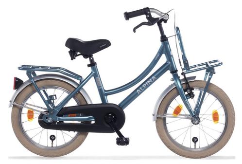 Alpina Cargo meisjesfiets met voordrager 16 Steel Blue Matt, Fietsen en Brommers, Fietsen | Kinderfietsjes, Nieuw, Verzenden