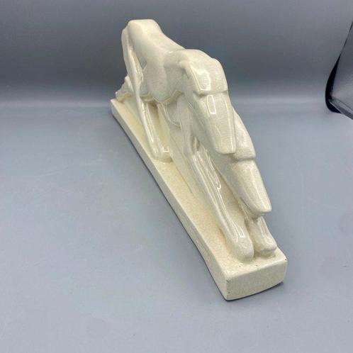 Saint Clement - Charles Lemanceau - sculptuur, Des lévriers, Antiek en Kunst, Antiek | Glas en Kristal