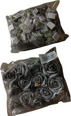 Mini Foam Roos Grijs Zelfklevend 2 cm Pak, Ophalen of Verzenden