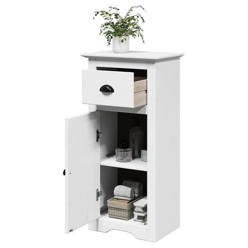 vidaXL Badkamerkast BODO 44x30x90 cm wit, Huis en Inrichting, Badkamer | Badkamermeubels, Nieuw, Verzenden