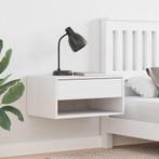 vidaXL Nachtkastje 2 pcs Wit 50 x 32.5 x 24 cm Massief, Minder dan 45 cm, Verzenden, Nieuw, Minder dan 55 cm