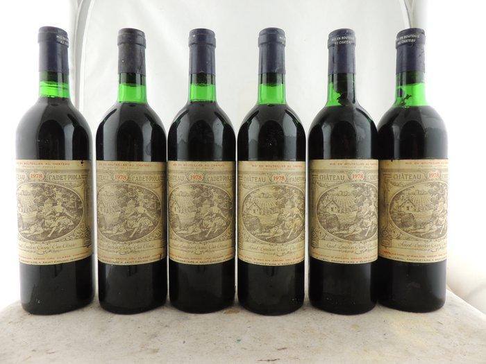 1978 Château Cadet Piola - Saint-Émilion Grand Cru Classé -, Verzamelen, Wijnen