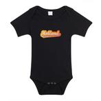 Zwart fan romper / kleding Holland met Nederlandse wimpel .., Ophalen of Verzenden, Nieuw