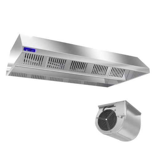 GGM Gastro | Plafond afzuigkap - 2200mm - met motor, externe, Witgoed en Apparatuur, Afzuigkappen, Inbouw, 800 m³ per uur of meer