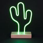 Smartwares LED tafellamp neon flex cactus 3W groen USB &..., Nieuw, Ophalen of Verzenden