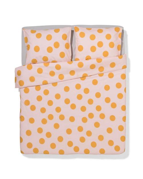 HEMA Dekbedovertrek 200x200/220cm zacht katoen stippen roze, Huis en Inrichting, Slaapkamer | Beddengoed, Nieuw, Verzenden