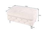 Chesterfield kruk MODERN BAROK 92cm champagne fluwelen, Huis en Inrichting, Ophalen of Verzenden, Nieuw