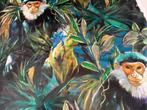 Gouden Ogen in de Jungle – Artistisch Fluweel voor, Antiek en Kunst