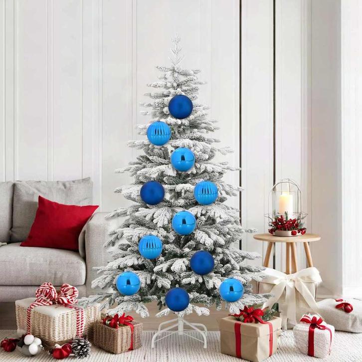 vidaXL Kerstbal Set 9 pcs Blauw XL, Diversen, Kerst, Nieuw, Verzenden