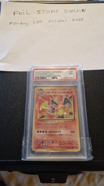 Pokémon - 1 Graded card - Charizard #011 First edition, Foil beschikbaar voor biedingen
