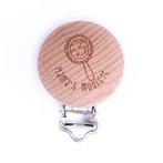 Durable Houten Speenclips 2 stuks Mamas Mooiste, Hobby en Vrije tijd, Breien en Haken, Verzenden, Nieuw