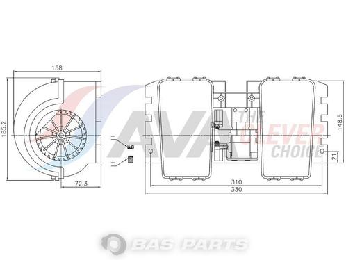 Ventilatiemotor 1672500, Auto-onderdelen, Vrachtwagen-onderdelen, Nieuw, Overige merken, Airco en Verwarming, Ophalen