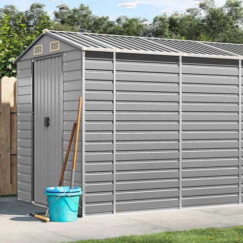 vidaXL Tuinschuur 191x640x198 cm gegalvaniseerd staal, Tuin en Terras, Tuinhuizen, Nieuw, Verzenden