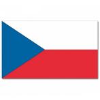 Gevelvlag/vlaggenmast vlag Tsjechie 90 x 150 cm - Tsjechie.., Ophalen of Verzenden, Nieuw