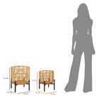 ROTAN VAASHOUDER SET 2 STUKS CM Ø 41X47-33X39, Ophalen of Verzenden, Nieuw