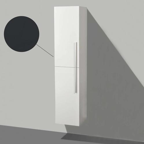 Hoge Kolomkast 35X35X160 Cm Hoogglans Antraciet, Huis en Inrichting, Badkamer | Badkamermeubels, Ophalen of Verzenden