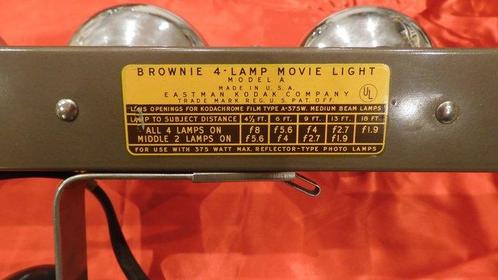 Eastman Kodak Company Model A Brownie 4-lamp Studioflitser, Audio, Tv en Foto, Fotocamera's Analoog