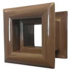 Vierkant deurrooster 29 x 29mm - kunststof bruin, Doe-het-zelf en Verbouw, Verzenden, Nieuw