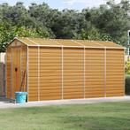 vidaXL Tuinschuur 191x385x198 cm gegalvaniseerd staal, Tuin en Terras, Tuinhuizen, Verzenden, Nieuw