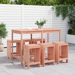 vidaXL 7-delige Tuinset massief douglashout, Verzenden, Nieuw, 7 zitplaatsen, Tuinset