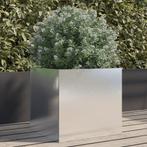 vidaXL Plantenbak 42x40x39 cm roestvrij staal zilverkleurig, Verzenden, Nieuw, Metaal