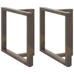 vidaXL Eettafelpoten 2 st T-vormig 90x35x(72-73) cm staal, Huis en Inrichting, Tafelonderdelen, Verzenden, Nieuw