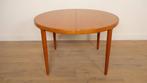 Vintage ronde eettafel | Teak | Uitschuifbaar, Huis en Inrichting, Tafels | Eettafels, Ophalen of Verzenden, Nieuw
