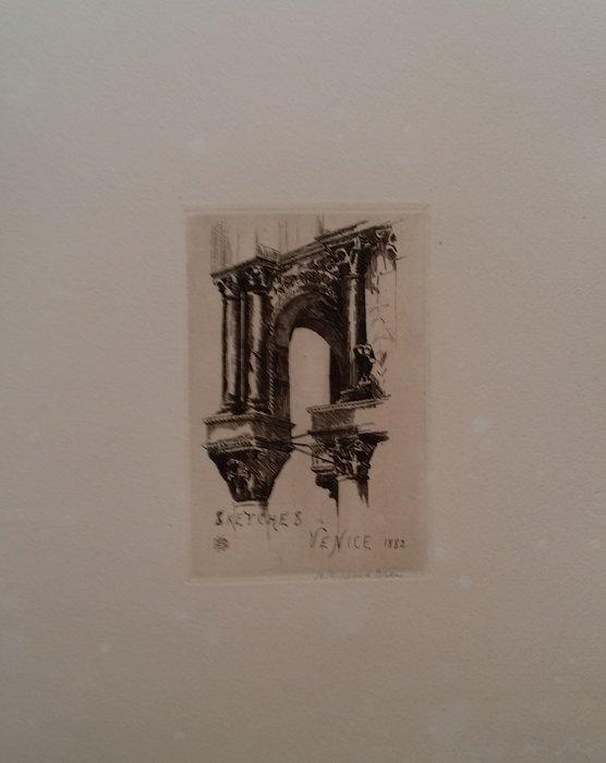 Henry Sheppard Dale (1852 - 1921) - Venice / Handsigned, Antiek en Kunst, Antiek | Overige Antiek