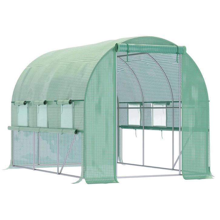TRUUSK Tunnel Foliekas 2,95x2x2m - Begraafbaar - 6 Ramen - U, Tuin en Terras, Kassen, Nieuw, Verzenden