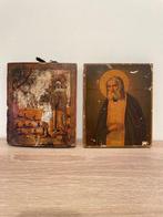 Icoon - Serafim van Sarof, Julitta en Cyricus - Hout, Antiek en Kunst