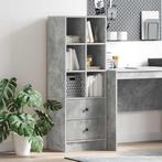 vidaXL buffetkast Betonnen Grijs 45,5x34x127 cm Gelaagd hout, Minder dan 50 cm, Verzenden, 100 tot 150 cm, Nieuw