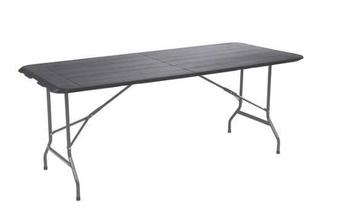 BRASQ Vouwtafel Rattan Grijs 180x70x74 - FTR180 beschikbaar voor biedingen