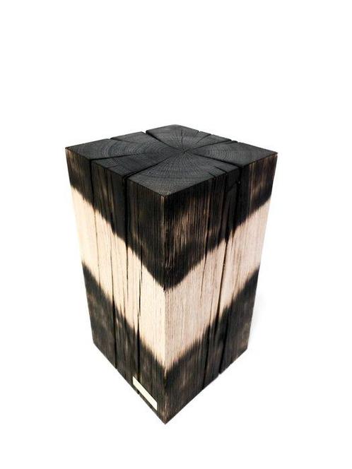 THE FOREST - Bijzettafel - Shou Sugi-verbod - Eik -, Antiek en Kunst, Curiosa en Brocante