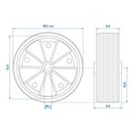 ProPlus Neuswielband - Kunststof Velg - Rubberband - Ø 22.., Ophalen of Verzenden, Nieuw