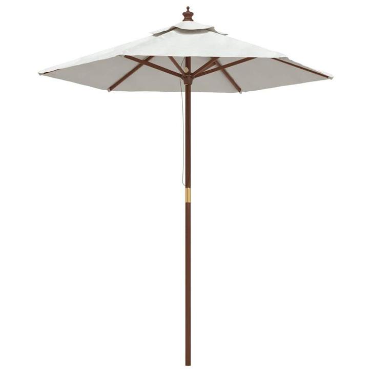 Zandkleurige Parasol | Gebruikt | 67% Korting, Tuin en Terras, Parasols, 1 tot 2 meter, Nieuw, Ophalen of Verzenden