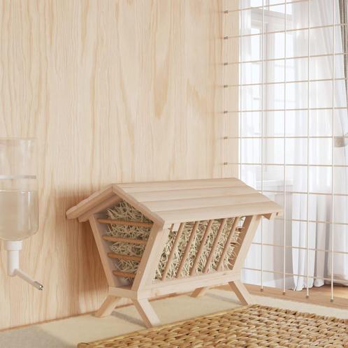 vidaXL Hooiruif voor konijnen 44x33x33 cm massief vurenhout, Dieren en Toebehoren, Overige Dieren-accessoires, Nieuw, Verzenden
