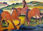 After Franz Marc (1880-1916) - Chevaux Rouge