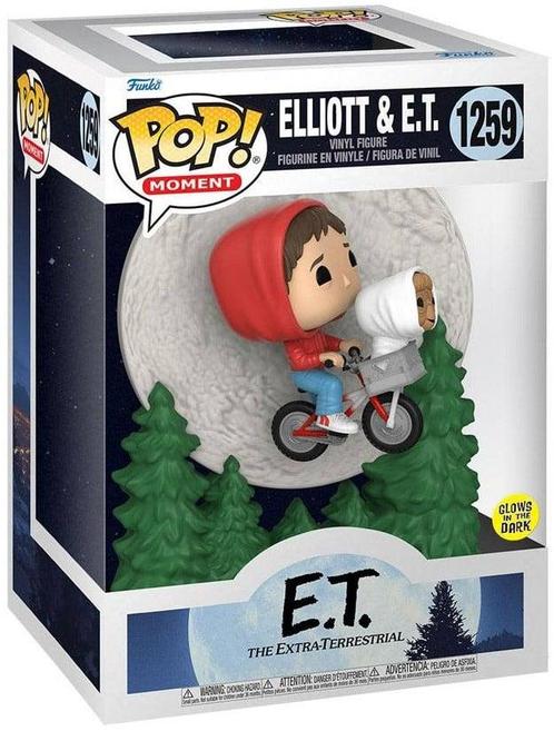Funko Pop! Jumbo - Elliott E.T. Flying Glow in the Dark, Verzamelen, Poppetjes en Figuurtjes, Nieuw, Verzenden