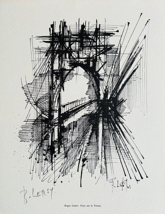 Roger Lersy (1920-2004) - Pont sur le Trieux - Estampe, Antiek en Kunst, Antiek | Overige Antiek