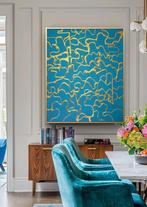 Lyora Art - OCEAN GOLD (XL) Acrylic painting - Hand signed -