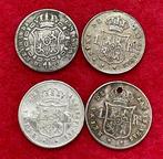 Koninkrijk Spanje. Isabel II. Lote de 4 monedas de Isabel II, Postzegels en Munten
