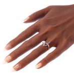 Zonder Minimumprijs - Ring - 18 karaat Roségoud, Zilver -, Nieuw