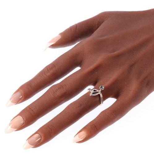 Zonder Minimumprijs - Ring - 18 karaat Roségoud, Zilver -, Sieraden, Tassen en Uiterlijk, Ringen