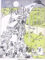 Spotprent over tolheffing op de bruggen (lijst optie), Antiek en Kunst, Kunst | Litho's en Zeefdrukken, Verzenden