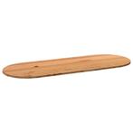 vidaXL Tafelblad 320x120x4 cm ovaal massief eikenhout, Huis en Inrichting, Tafels | Eettafels, Verzenden, Nieuw