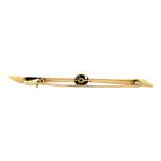 Gouden broche met roosdiamant 14 krt, Ophalen of Verzenden, Nieuw