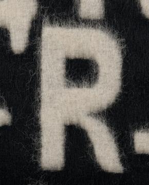 Wol/Polyester Alfabet Zwart/Wit, Hobby en Vrije tijd, Stoffen en Lappen, Zwart, Nieuw